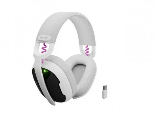 Natec Słuchawki nauszne Fury Fukiya F6 bezprzewodowe białe