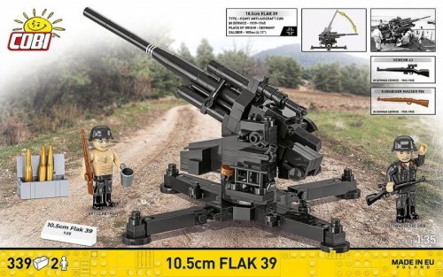 Cobi Klocki Klocki 10,5 cm Flak 39 339 klocków