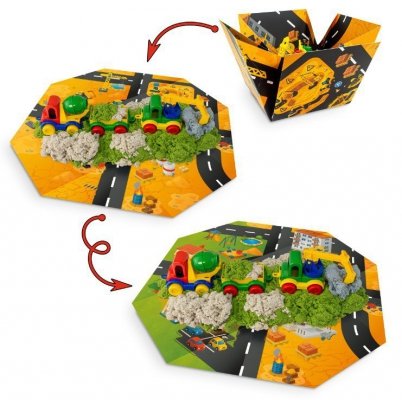 TUBAN Zestaw Piasek dynamiczny i Fluffy - Plac budowy