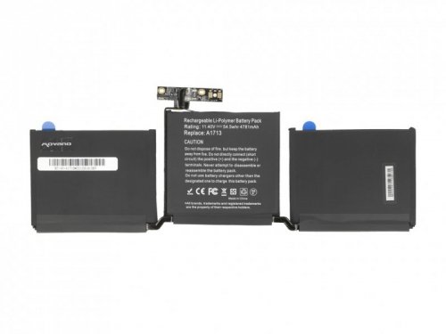 Movano Bateria A1713 do Apple MacBook Pro 13 A1708 - 4781 mAh (54.5 Wh)
