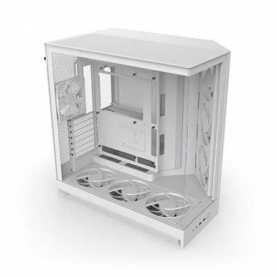 NZXT Obudowa H9 FLOW RGB+ Midi tower z oknem biała