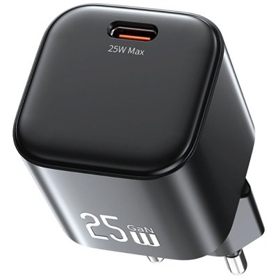 USAMS Ładowarka sieciowa JC Series CC289 25W GaN Fast Charger USB-C    czarna