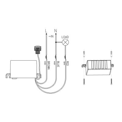 Maclean Czujnik zmierzchowy zewnętrzny (sonda) 2000W MCE34