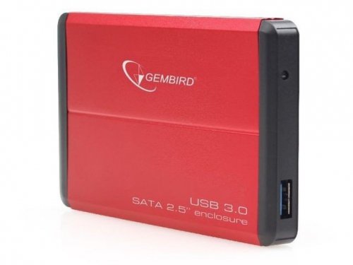 Gembird Kieszeń zewnętrzna HDD 2.5&#039;&#039; Sata USB 3.0 Red