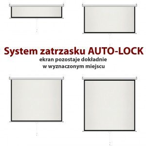 ART Ekran ręczny półautomat 1:1 70 cali 178x178cm MS-70 1:1