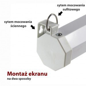 ART Ekran ręczny półautomat 4:3 100 cali 203x152cm MS-100 4:3