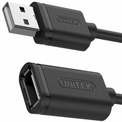 Unitek Kabel przedłużacz USB 2.0 AM-AF, 1m, Y-C428GBK