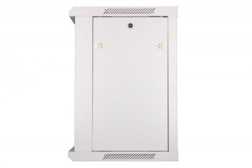 Extralink Szafka wisząca rack 12U 600x450 szara szklane drzwi