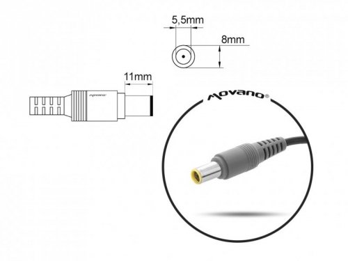 Mitsu ładowarka/zasilacz 20v 4.5a (8.0x5.5 pin) - lenovo