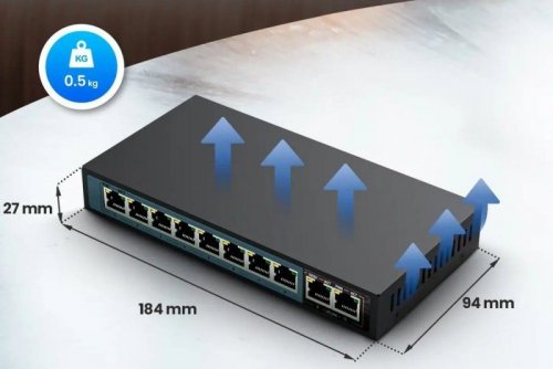 Extralink Switch Ceres EX-SF1008P 8 portów 10-100MBPS