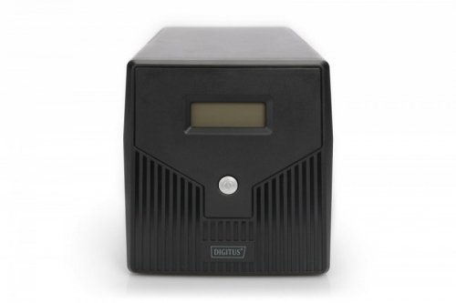 Digitus Zasilacz awaryjny UPS Line-Ineractive LCD, 1000VA/600W, 2x12V/7Ah, AVR, 4xSCHUKO, USB, RS232, RJ45
