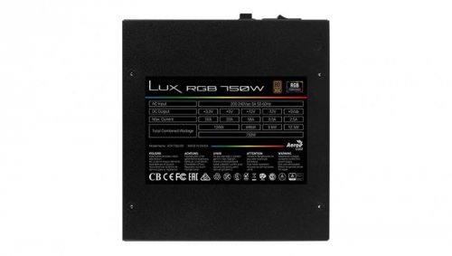 AeroCool Zasilacz LUX RGB 750W 80+Bronze N.MODULAR ATX E