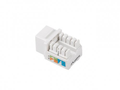 Lanberg MODUŁ KEYSTONE GNIAZDO RJ45-&gt;LSA UTP KAT 5E 90° DO PUSZKI MONTAŻ
