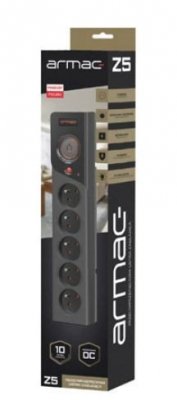 Armac Listwa zasilająca Z5 3m 5x230V 10A  Z5/30/CZ czarna