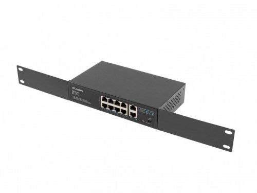 Lanberg Swich 8X100MB  POE+/2X 1GB rack RSFE-8P-2GE-120