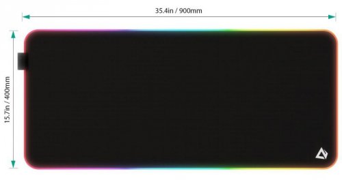 AUKEY KM-P7 RGB XXL gamingowa podkładka pod mysz i klawiaturę | 900x400x4mm | wodoodporna | gumowany spód | aplikacja G-aim Cont