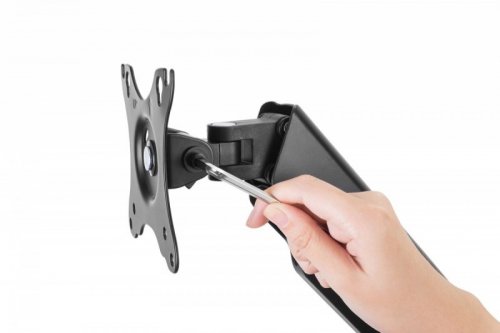 Digitus Uchwyt ścienny pojedynczy, 1xLCD, max. 32 cale, max. obciążenie 9kg, ze sprężyną gazową, obrotowy