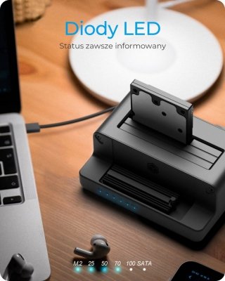IcyBox Stacja dokująca i klonująca IB-2914MSCL-C31 2,5 cali i 3,5 calina M.2 NVMe