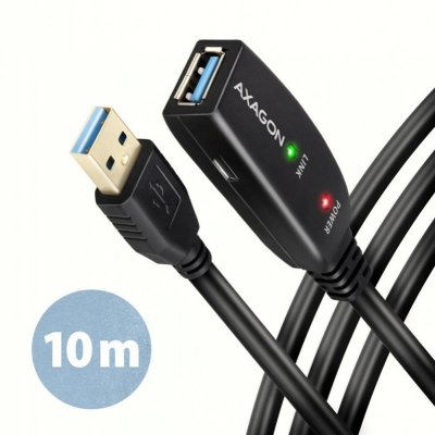 AXAGON ADR-310 USB 3.0 A-M -&gt; A-F aktywny kabel przedłużacz/wzmacniacz 10m