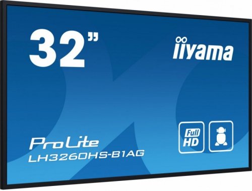 IIYAMA Monitor Digital Signage, wielkoformatowy 31.5 cala LH3260HS-B1AG matowy 24h/7  