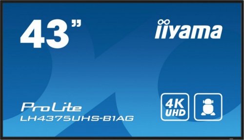 IIYAMA Monitor 42.5 cala ProLite LH4375UHS-B1AG,24/7,IPS,ANDROID 11