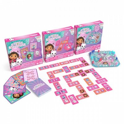 Spin Master Zestaw gier Koci Domek Gabi 3 gry