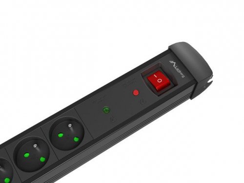 Lanberg Listwa zasilająca 5.0m 5x230 cz SP1-05E-0500-BK