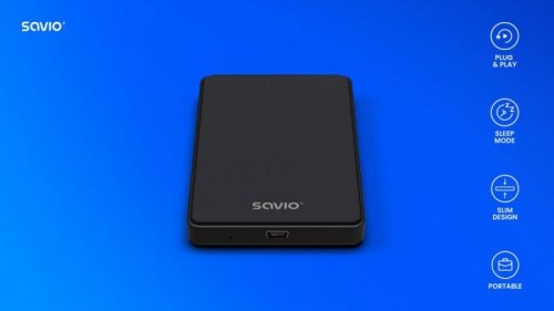 Savio Obudowa na dysk zewnętrzny HDD / SSD 2.5 cali USB 2.0 AK-73