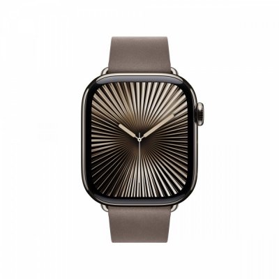 Apple Pasek w kolorze szarobrązowym z klamrą nowoczesną do koperty 42 mm - rozmiar L