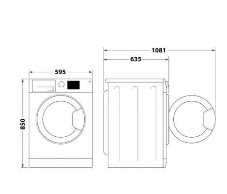 Whirlpool Pralko-suszarka FFWDD1076258BVEU