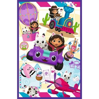 Trefl Puzzle 3x80 elementów Kolorowe dni Gabi Gabby Dollhouse