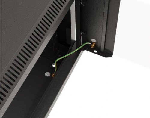 Lanberg Szafa instalacyjna rack wisząca 19 cali 6U 540x350 czarna drzwi  przeszklone ( flat pack)