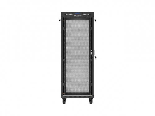Lanberg Szafa instalacyjna rack stojąca 19 cali 32U 600x600 drzwi perforowane LCD czarna (Flat pack)