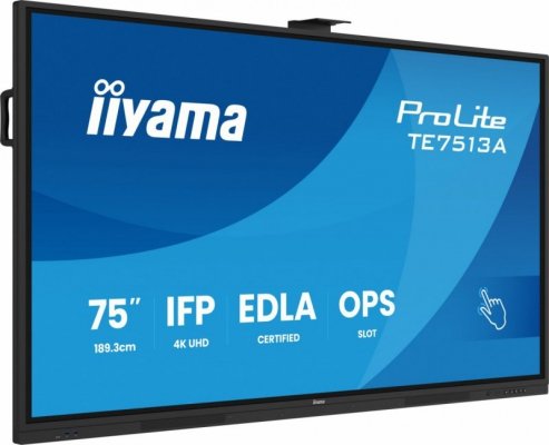 IIYAMA Monitor interaktywny 75 cali TE7513A-B1AG ANDROID 14, Google EDLA