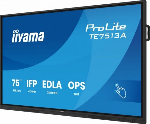 IIYAMA Monitor interaktywny 75 cali TE7513A-B1AG ANDROID 14, EDLA
