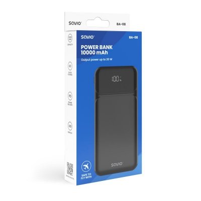 Savio Powerbank 10000 mAh, BA-08