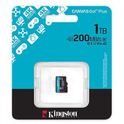 Kingston Karta pamięci microSD 1TB Canvas Go! Plus 200MB/s A2 U3 V30