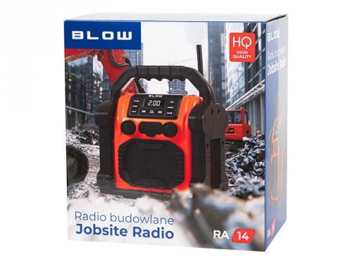 BLOW Radio przenośne RA14 AM/FM budowlane