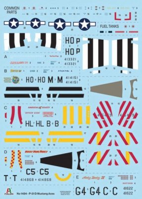 Italeri Model plastikowy P-51D Mustang Aces 1/72