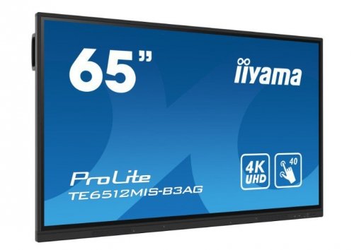 IIYAMA Monitor interaktywny 65 cali TE6512MIS-B4AG  40pkt,IPS,4K,24/7,7H, ANDROID 14, RK3576, 8/128GB, EDLA, Essential