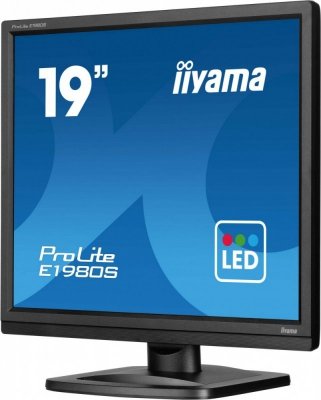 IIYAMA Monitor komputerowy  19 cali E1980S-B1 HDMI DP 250cd 3ms