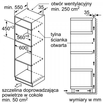 Bosch Kuchnia mikrofalowa termoobieg CMA585GS1