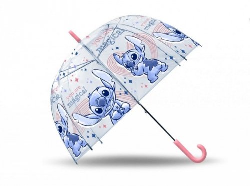 Kids Euroswan Parasolka przezroczysta, automatyczna, 19 cali, poliester Stitch