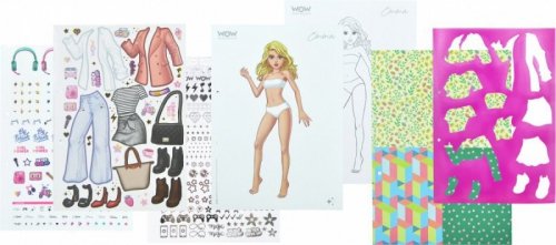 Kids Euroswan Zestaw Fashion Book Zaprojektuj swój styl WoW Generation