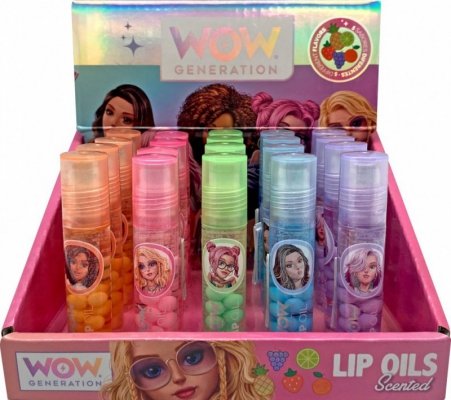 Kids Euroswan Olejek zapachowy do ust WoW MIX display 20 sztuk