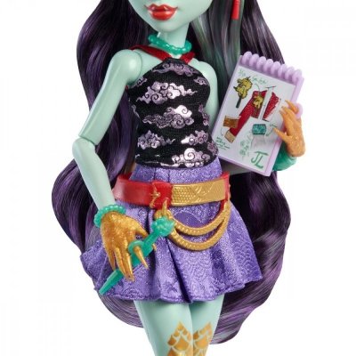 Mattel Lalka Monster High Jinafire Long ze zwierzątkiem