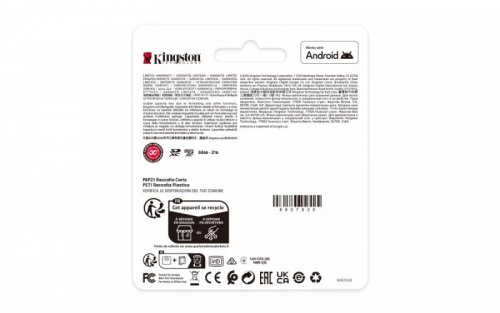 Kingston Karta pamięci SD 256GB Canvas Select Plus Gen3 150MB/s
