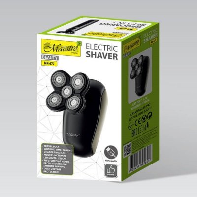 Feel-Maestro Golarka elektryczna do głowy USB MR-677