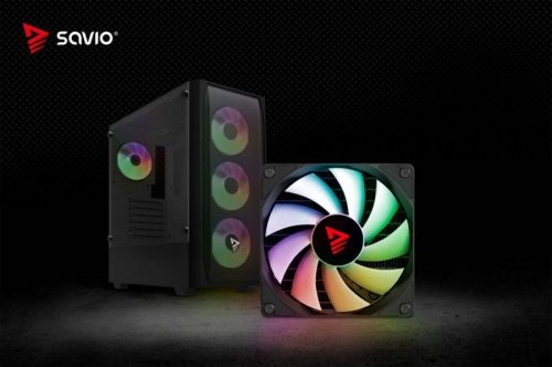 Savio Obudowa komputerowa Noctis FLOW RGB X1