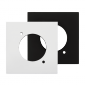 Procab CP45DSZ/W Connection plate D-size 45 x 45 mm White version 